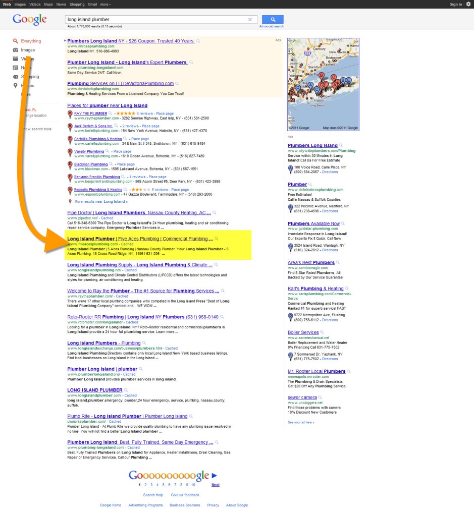 SEO Case Study - Long Island Plumber - Page One SEO Case Study - Long Island Plumber - Page One